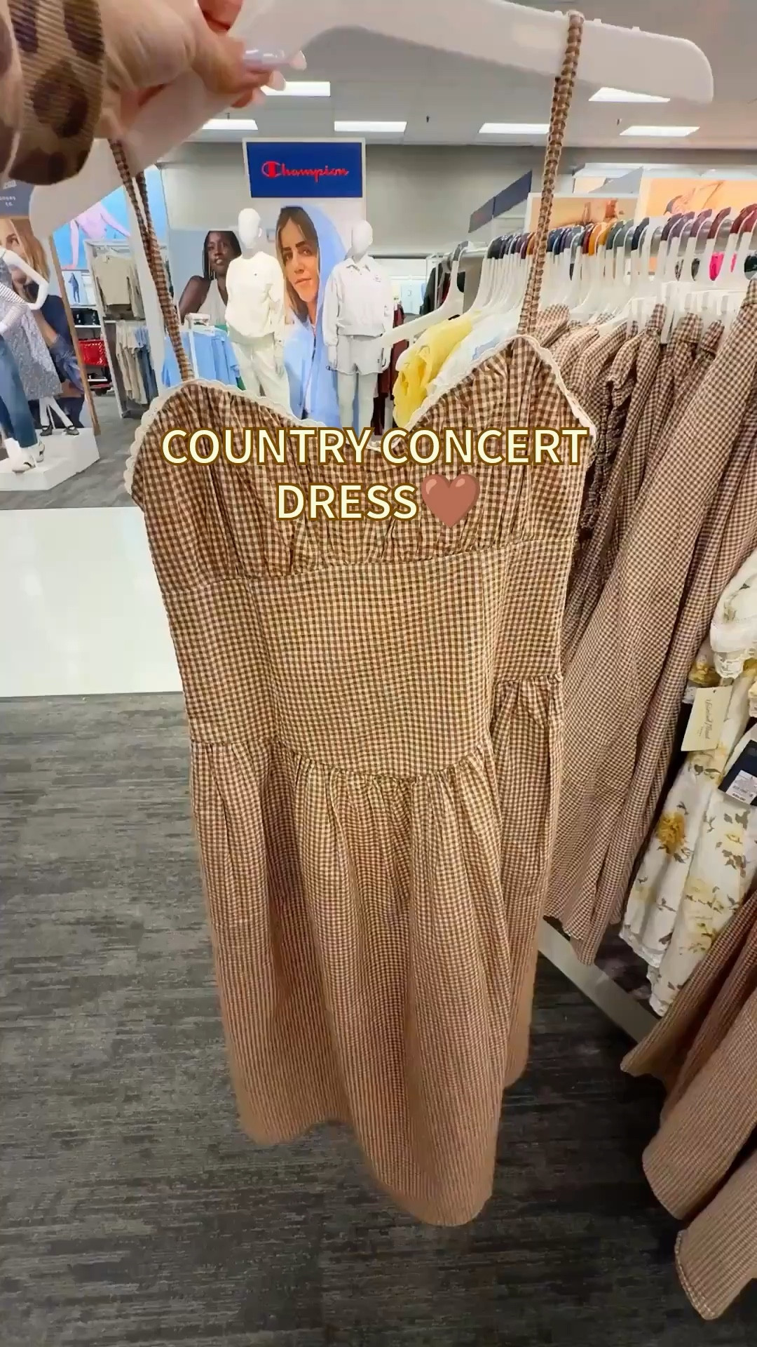 Brown checkered spring dress perfect for brunch or country concerts 🤎

Such an easy throw on piece that can be styled casual with sandals or paired with western boots for a more rodeo or country concert vibe.

@Target 

#LTKFestival #LTKOver40 #LTKSeasonal