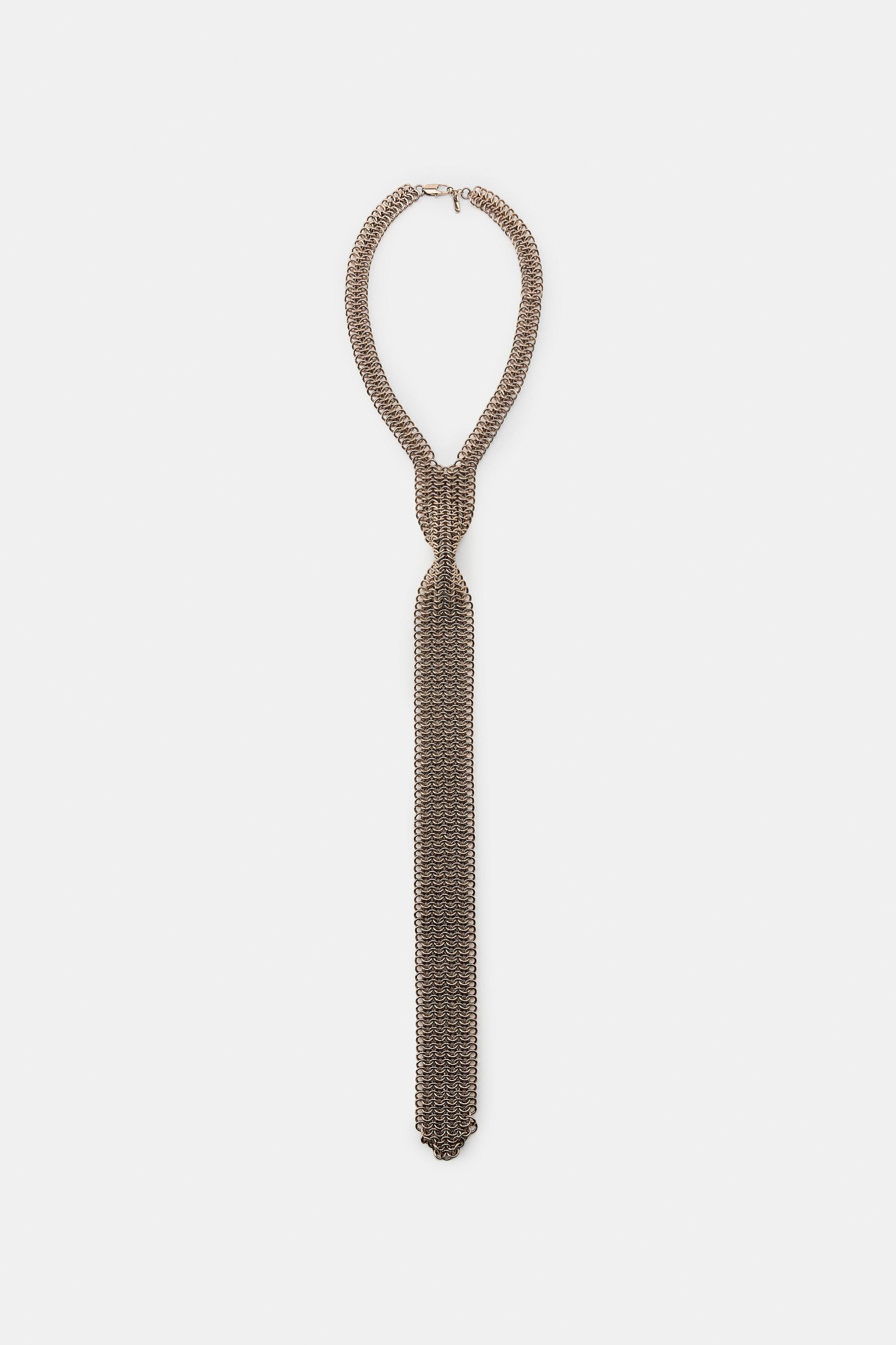 METAL TIE NECKLACE | Zara US
