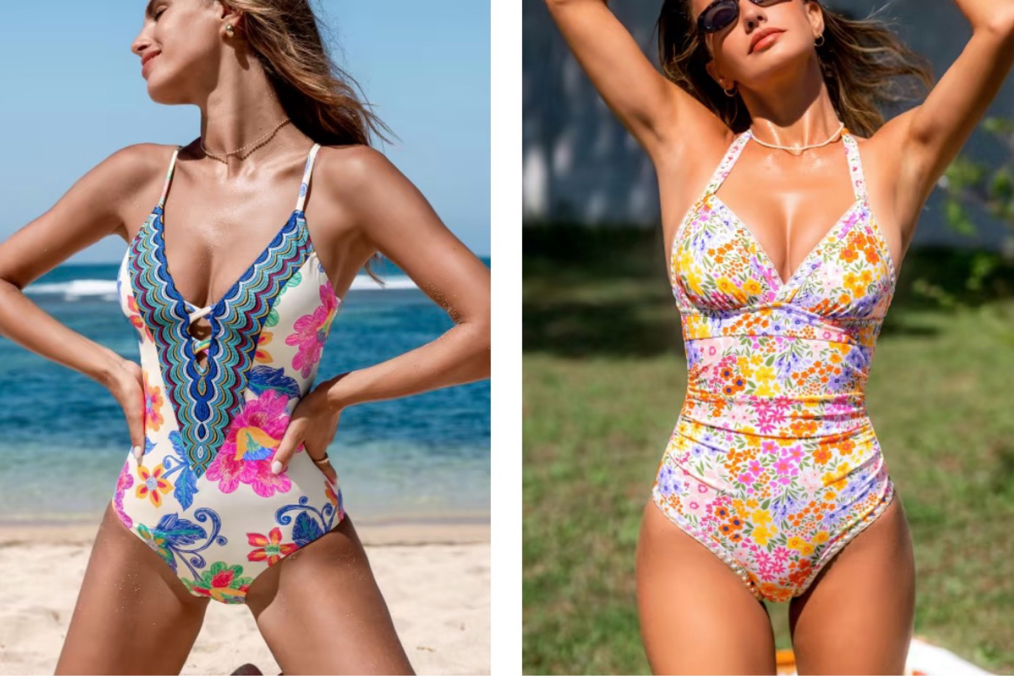 Cupshe -Boho Floral Plunging Slim & Sculpt One Piece Swimsuit

#LTKMothersDay #LTKSwim #LTKSeasonal
