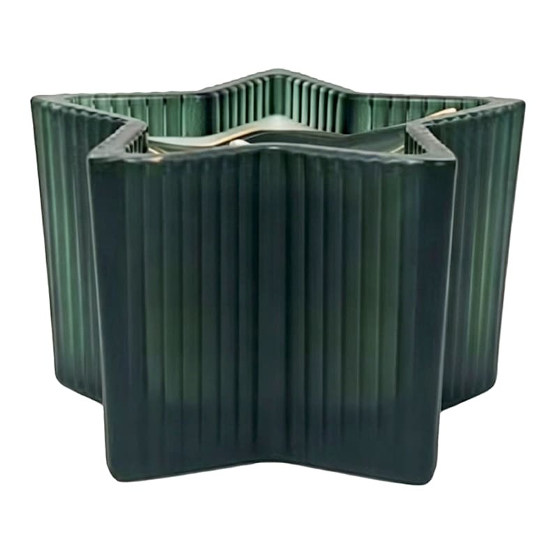 Green Star Candle, 4.6Oz, Glass, sold by At Home | At Home