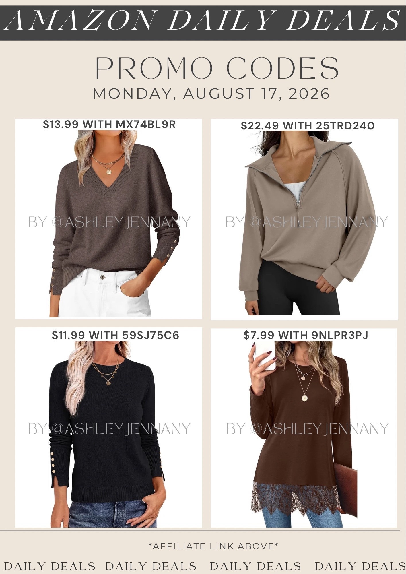 Amazon deals

#LTKSaleAlert #LTKMidsize #LTKSeasonal