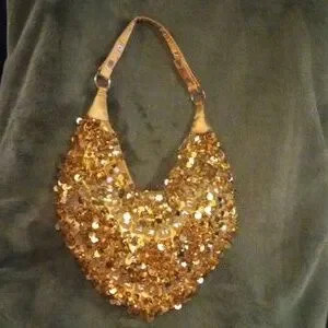 Gold Sequins Shoulder Bag | Poshmark