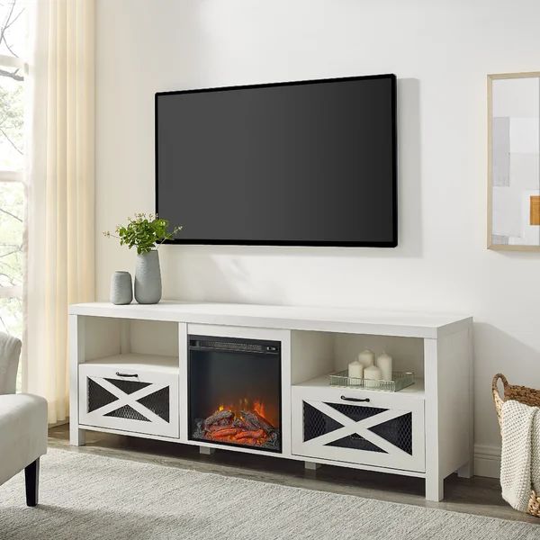 Tansey TV Stand for TVs up to 85" with Fireplace Included | Wayfair North America