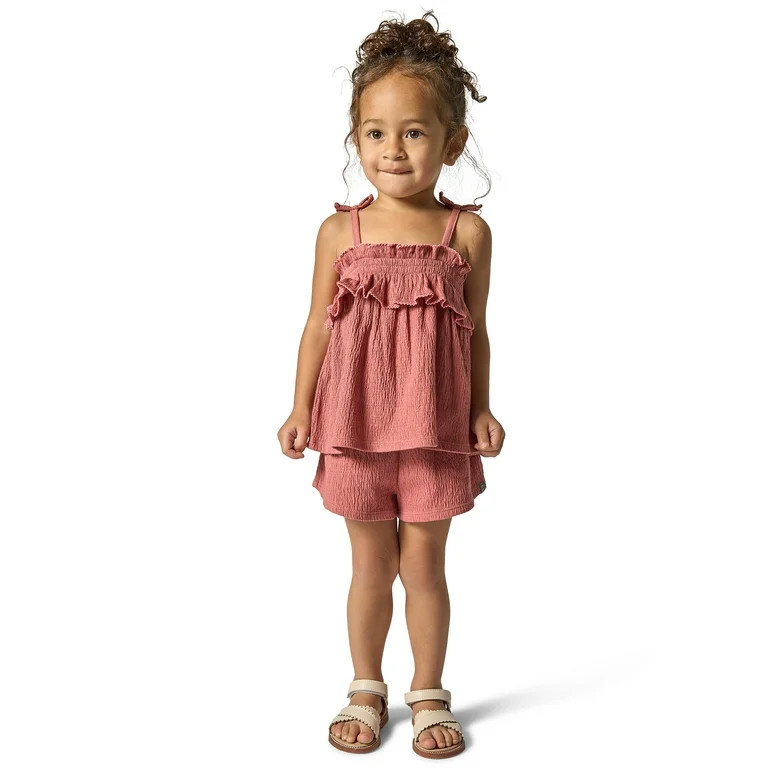Modern Moments Toddler Girl Smocked Short Set, 2-Piece, Sizes 12M-5T | Walmart (US)