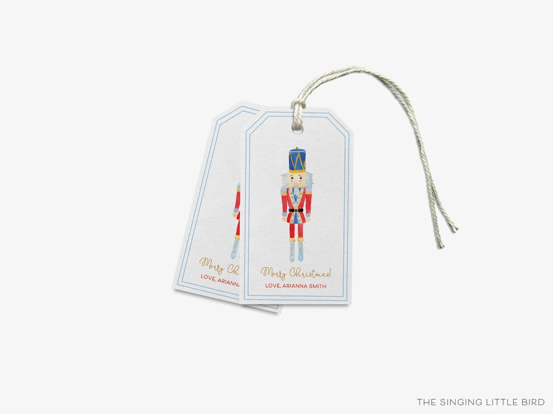 Nutcracker Personalized Gift Tags | Christmas Gift Tags | Custom Gift Tag | Holiday Family Gift T... | Etsy (US)
