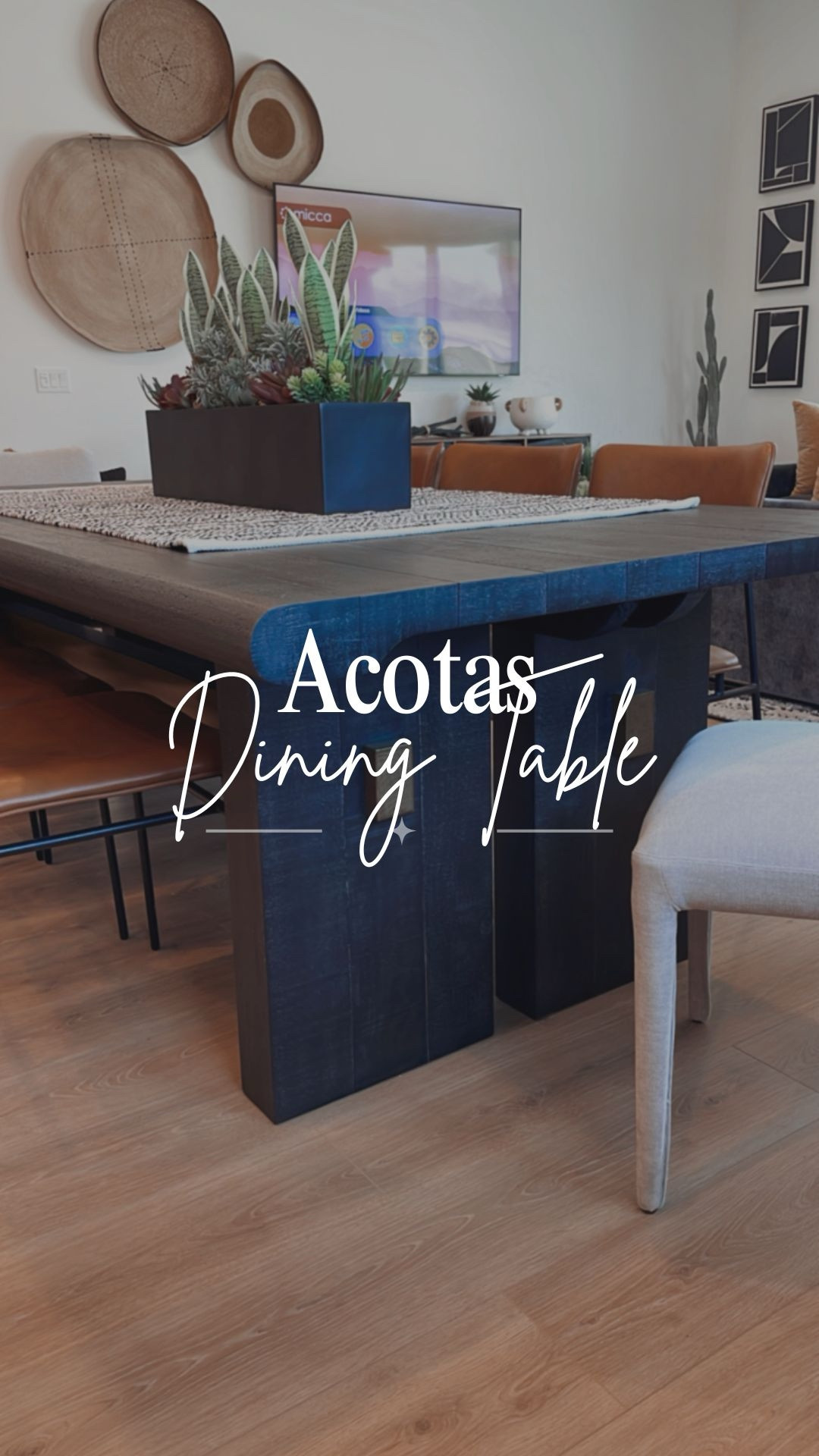 The Acotas wood dining table 🙌🏻

Perfect if you want to seat 8 people with an extension. 👍🏻

#diningroom #diningchairs 

#LTKHome #LTKfoodie