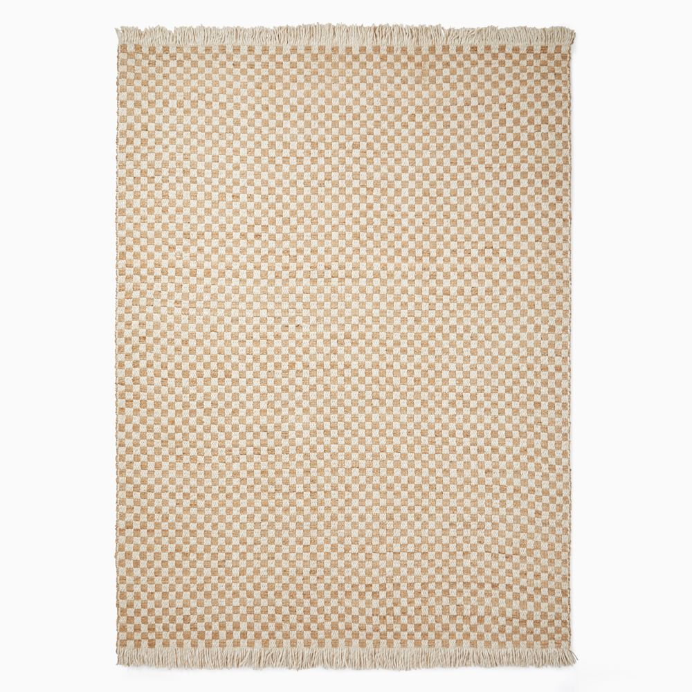 Chess Weave Wool &amp; Jute Rug | West Elm (US)