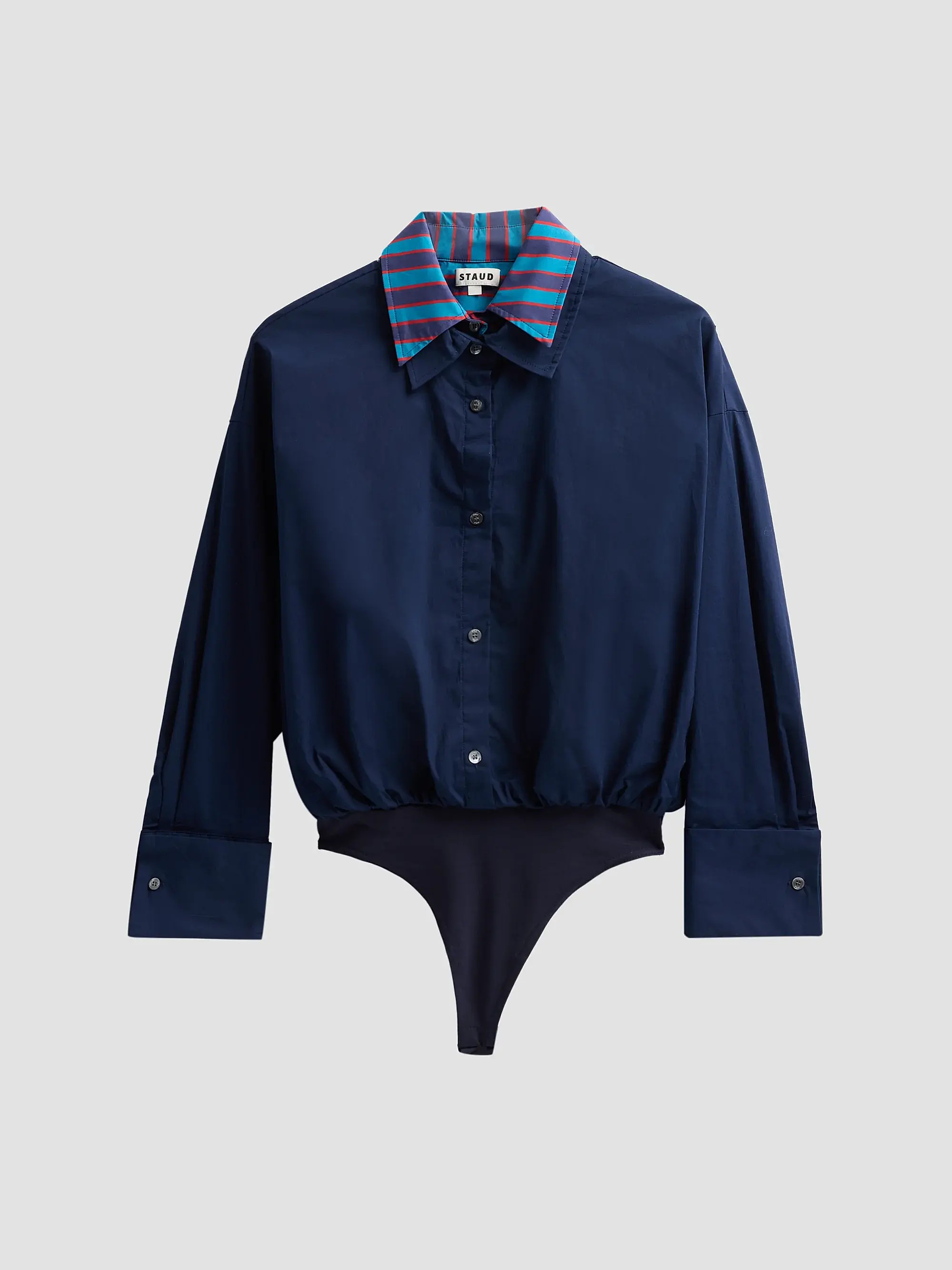 Uptown Stripe Collar Bodysuit | Saks Fifth Avenue