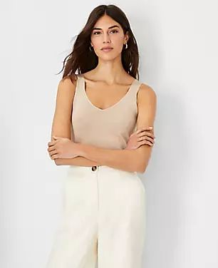 Double V Sweater Tank | Ann Taylor (US)