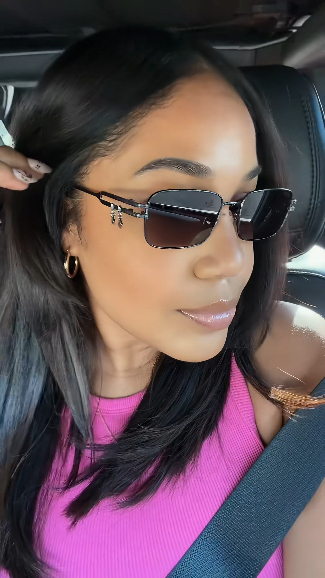 Apparently all I needed was straight hair and a pair of witchy sunglasses to enter my ’90s Practical Magic era. 🔮✨

The Practical Magic 2 x DIFF Eyewear collection is SO cute, but these immediately had me. The little dangling details on the sides?! 😩 They feel vintage, witchy, slightly dramatic… basically like I should be driving somewhere to buy herbs, candles and ingredients for midnight margaritas. 😂

I’m wearing this pair here, but I linked the entire collection because there are so many cute ones! 🕯️🖤

#LTKootd #LTKSeasonal #LTKdayinmylife