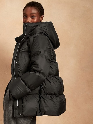 Water-Repellent Puffer Coat | Banana Republic (US)