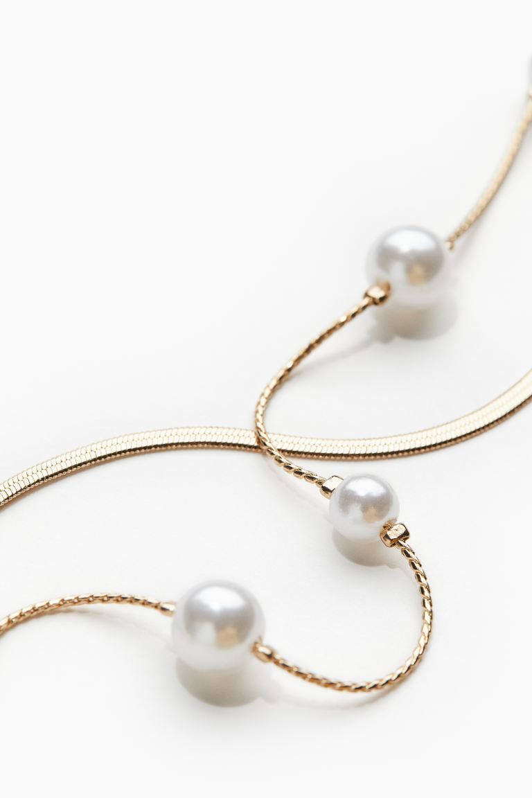 Double-strand Necklace - Gold-colored - Ladies | H&M US | H&M (US + CA)
