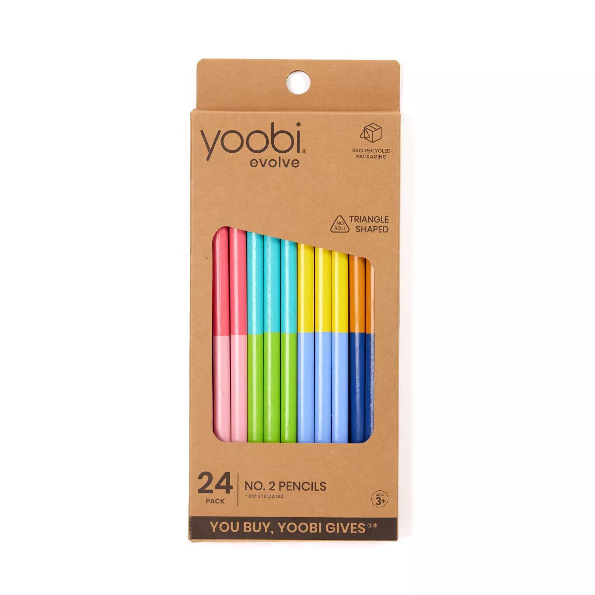 24pk No. 2 Color Block Pencils - Yoobi™ | Target