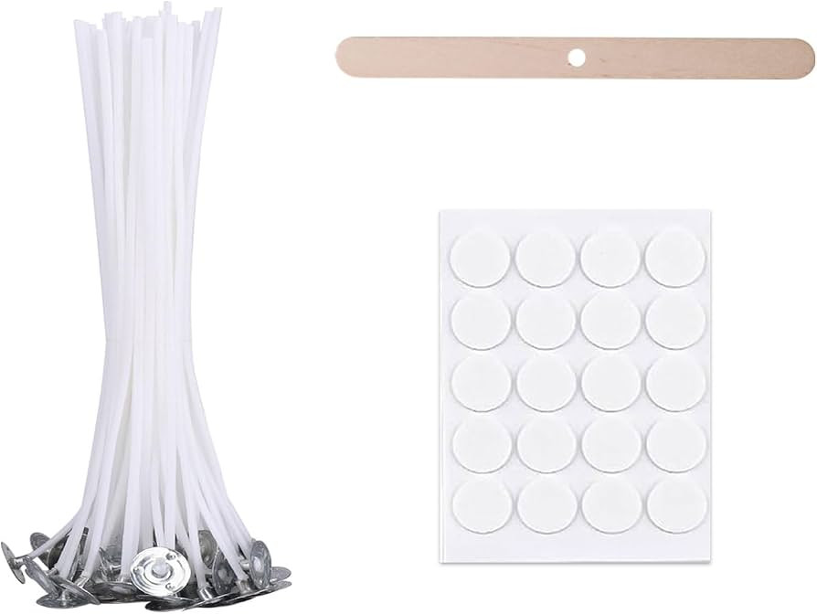20 Stück Kerzendocht, Dochte für Kerzen, Kerzendochte für Kerzen, Kerzen Docht Set, Docht für... | Amazon (DE)