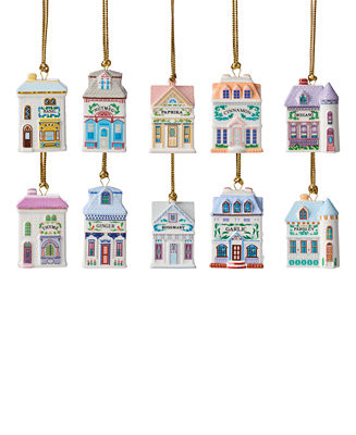 NEW FOR 2025! Lenox Spice Village Ornaments, Set of 10 - Macy's | Macy's