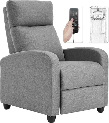 Recliner Chair for Living Room Winback Single Sofa Massage Recliner Sofa Reading Chair Home Theat... | Amazon (US)