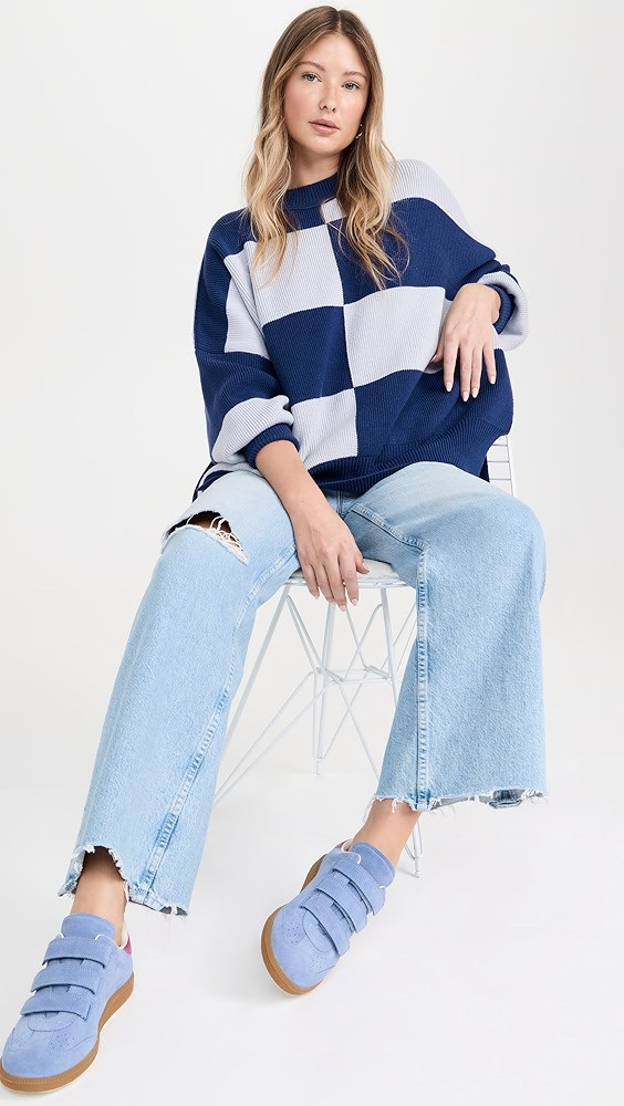 Free People Checker Easy Street Tunic Pullover | Shopbop | Shopbop