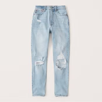 Ripped High Rise Skinny Jeans | Abercrombie & Fitch (US)