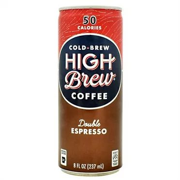 High Brew Coffee, Cold Brew, Double Espresso, 8 Fl Oz Can (Pack of 12) - Packaging May Vary | Walmart (US)