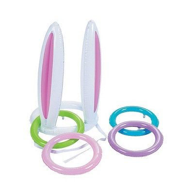 Fun Express Bunny Ears Inflate Ring Toss Toys Easter Game - 5 Pieces | Target