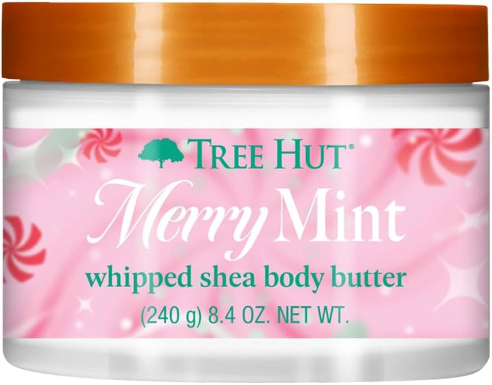Tree Hut Merry Mint Whipped Shea Body Butter, Long-Lasting Hydration for Soft, Smooth Skin, Nouri... | Amazon (US)