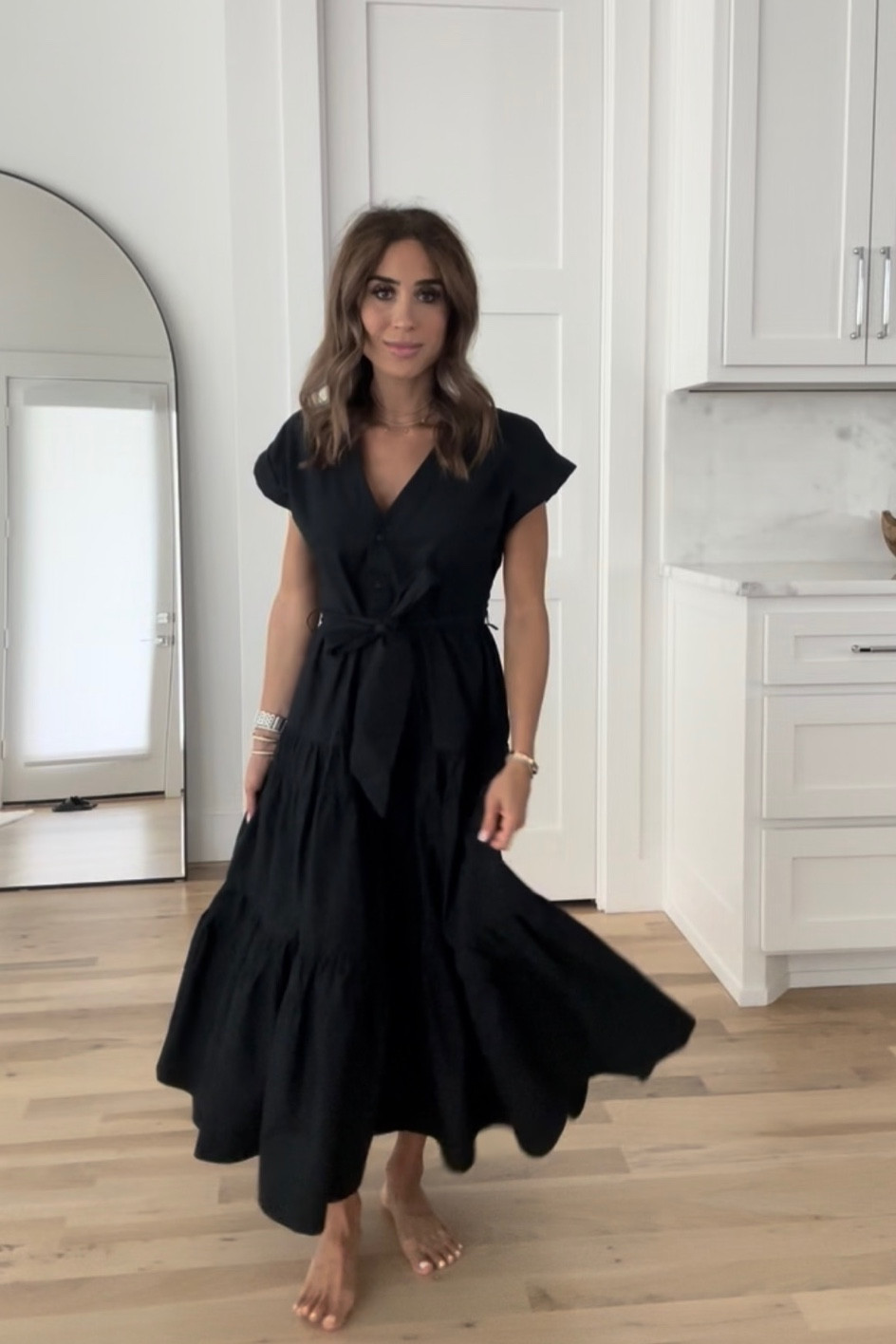 Black flowy dress can be worn to work size xxs petite use code AFLTK 

#LTKfindsunder100 #LTKfindsunder50 #LTKSale