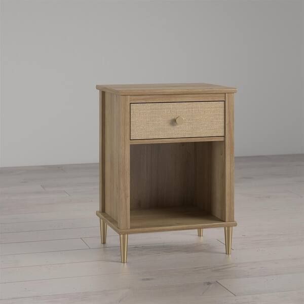 Little Seeds Shiloh Nightstand with Drawer and Lower Shelf - Overstock - 36242856 | Bed Bath & Beyond