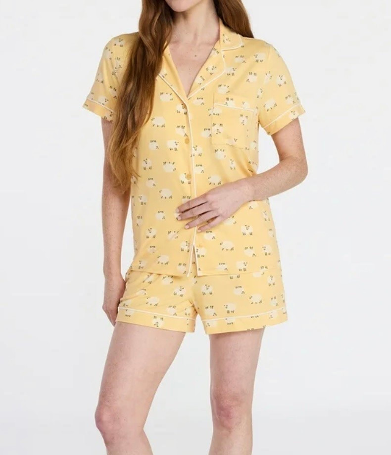 Walmart Joyspun Women's Dreamy Soft Collection Notch Collar Top and Shorts Pajama Set, 2-Piece, Sizes XS-3X

#LTKOver40 #LTKselfcare