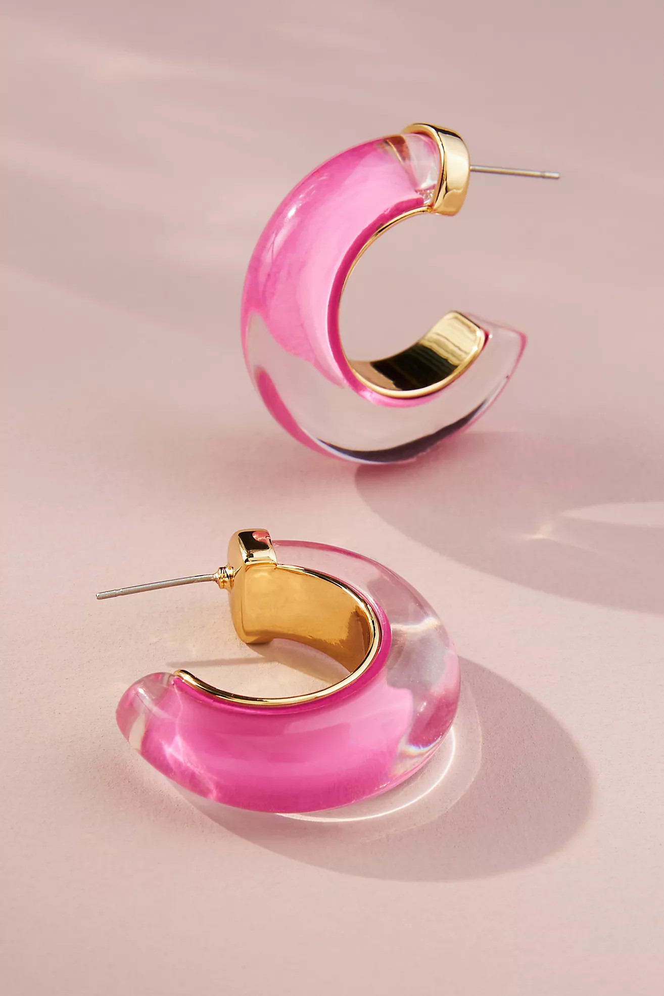Chunky Resin Hoop Earrings | Anthropologie (US)