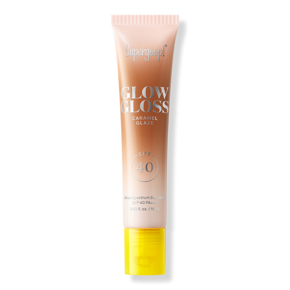 Supergoop! Glow Gloss SPF 40 Lip Balm with Peptides & Shea Butter - Caramel Glaze | Ulta