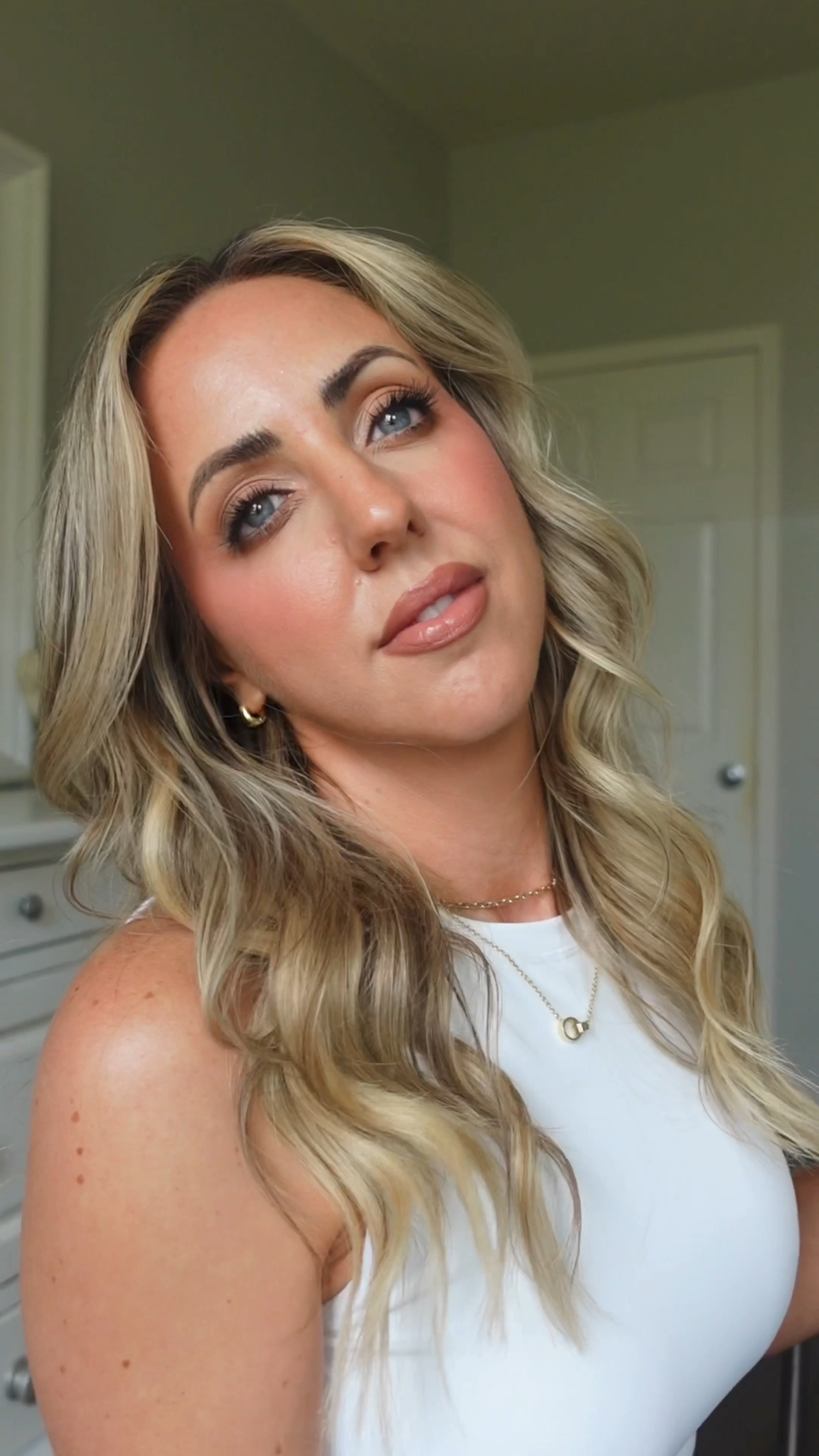 GRWM - flawless drugstore complexion! Shades used:

Skin tint - 120
Concealer - 010
Blush - Baby Doll
Liquid Bronzer - Medium
Powder bronzer - light/medium
Powder blush - shimmering rose
Lip liner - nude truffle
Lipsticks - cheeky, captivated

#LTKSeasonal #LTKbeauty #LTKunder50