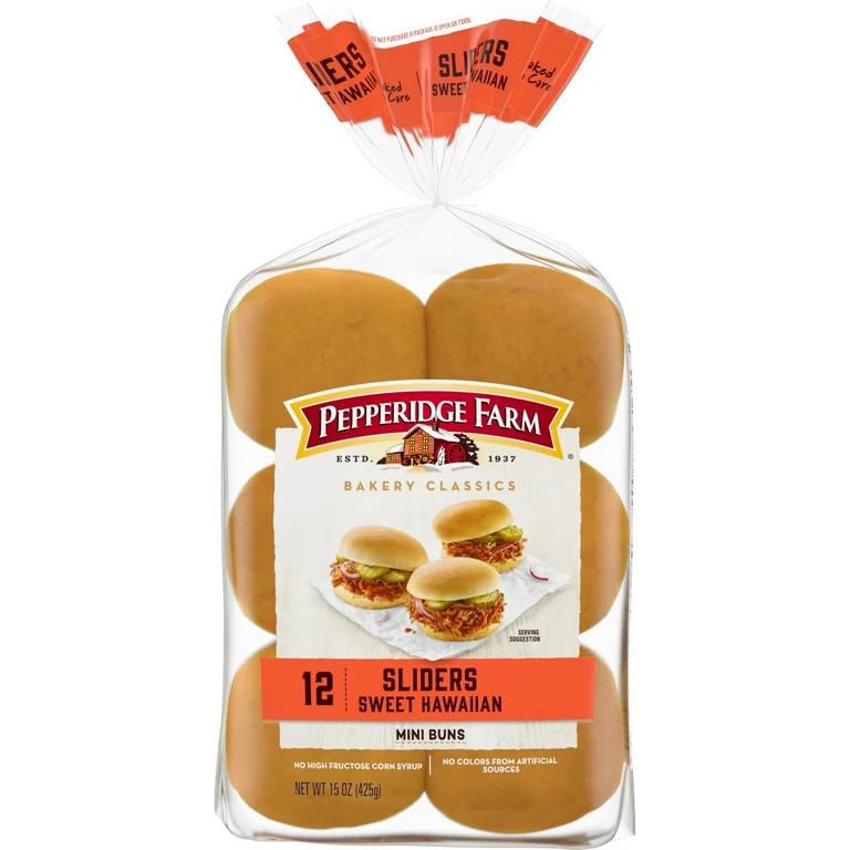 Pepperidge Farm Sweet Hawaiian Slider Buns, 12-Pack Bag | Walmart (US)