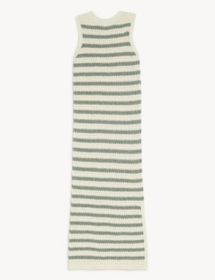 Cotton Rich Striped Knitted Dress | M&S Collection | M&S | Marks & Spencer IE