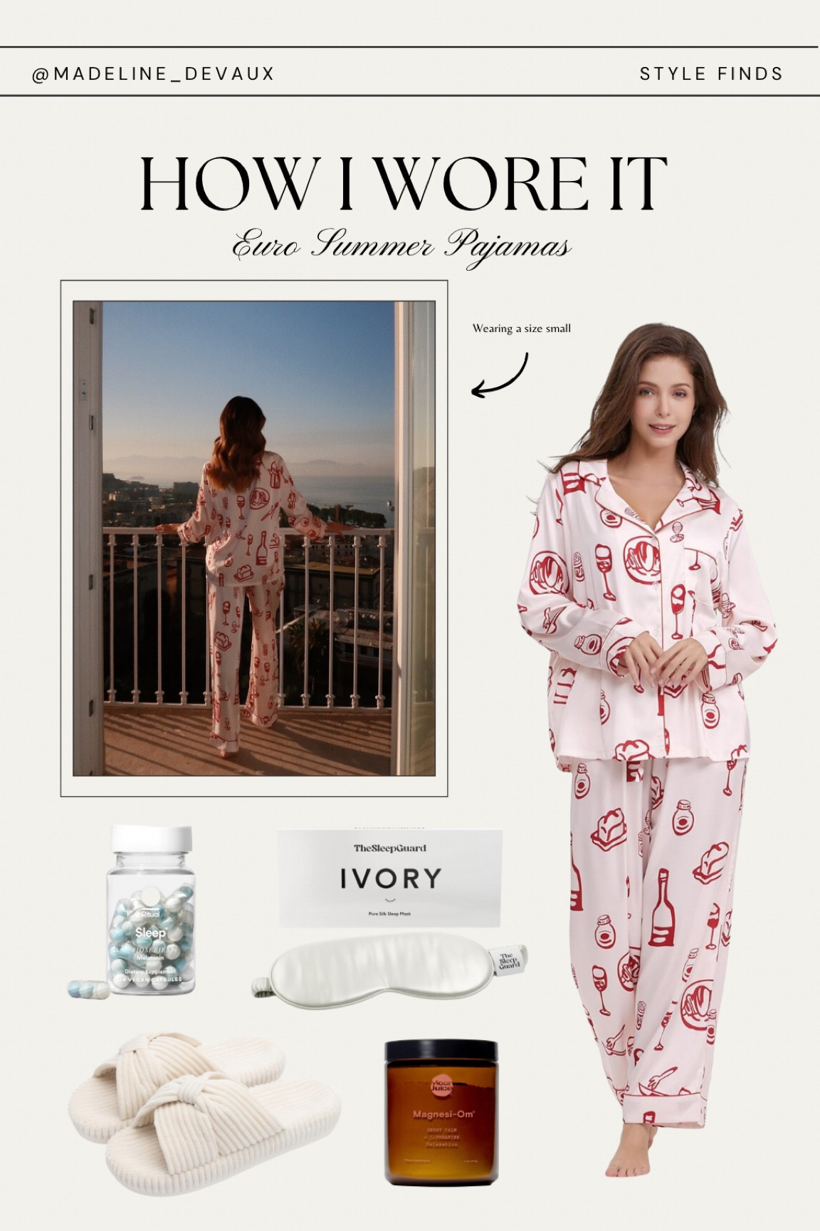 The perfect European summer pjs! And all my sleep care products that I take on vacation

#LTKTravel #LTKStyleTip