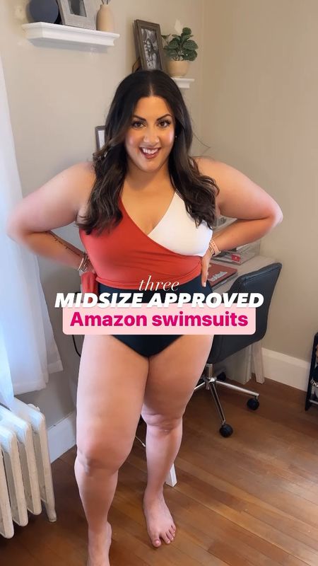 Wearing an XL in all of these Amazon swimsuits! 

#LTKcurves #LTKunder50 #LTKswim