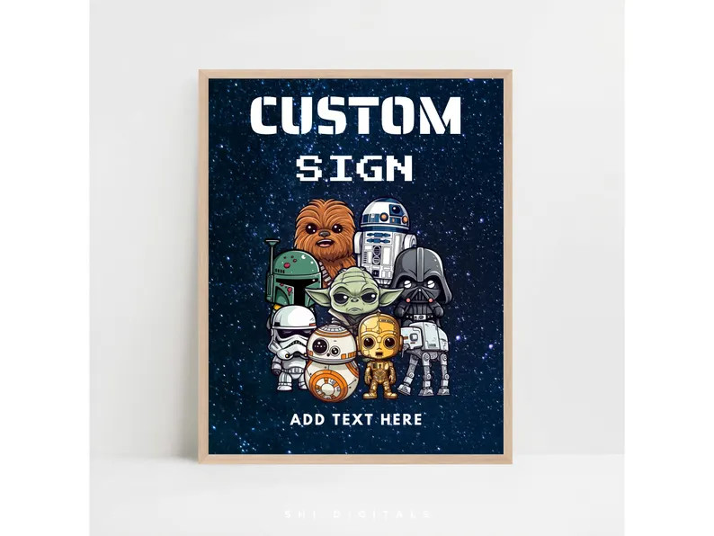 Star Wars Custom Sign Template SW01 | Etsy (Global)