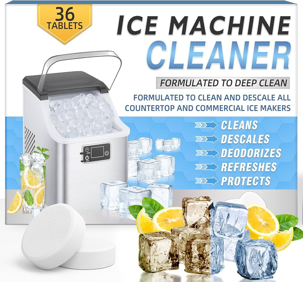 Ice Machine Cleaner Tablets Descaler (36 Pack) – Portable Ice Maker Cleaner, Nickel Safe Scale ... | Amazon (US)