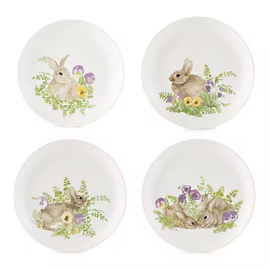 Linden Street 4-pc. Stoneware Easter Bunnies Salad Plate | JCPenney