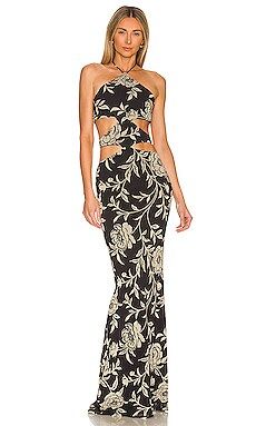 Katie May Sloane Gown in Black Floral from Revolve.com | Revolve Clothing (Global)