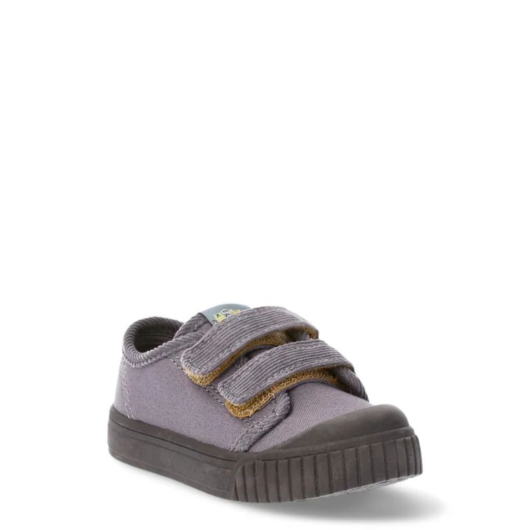 Wonder Nation Toddler Boy Canvas Bumper Toe Sneakers | Walmart (US)