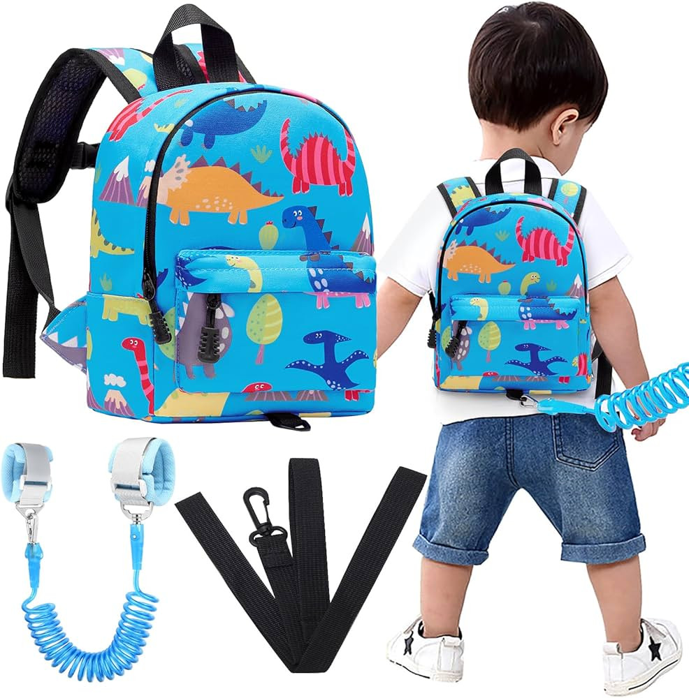 Accmor Toddler Harness Backpack Leash, Baby Dinosaur Backpacks with Anti Lost Wrist Link, Cute Mi... | Amazon (US)