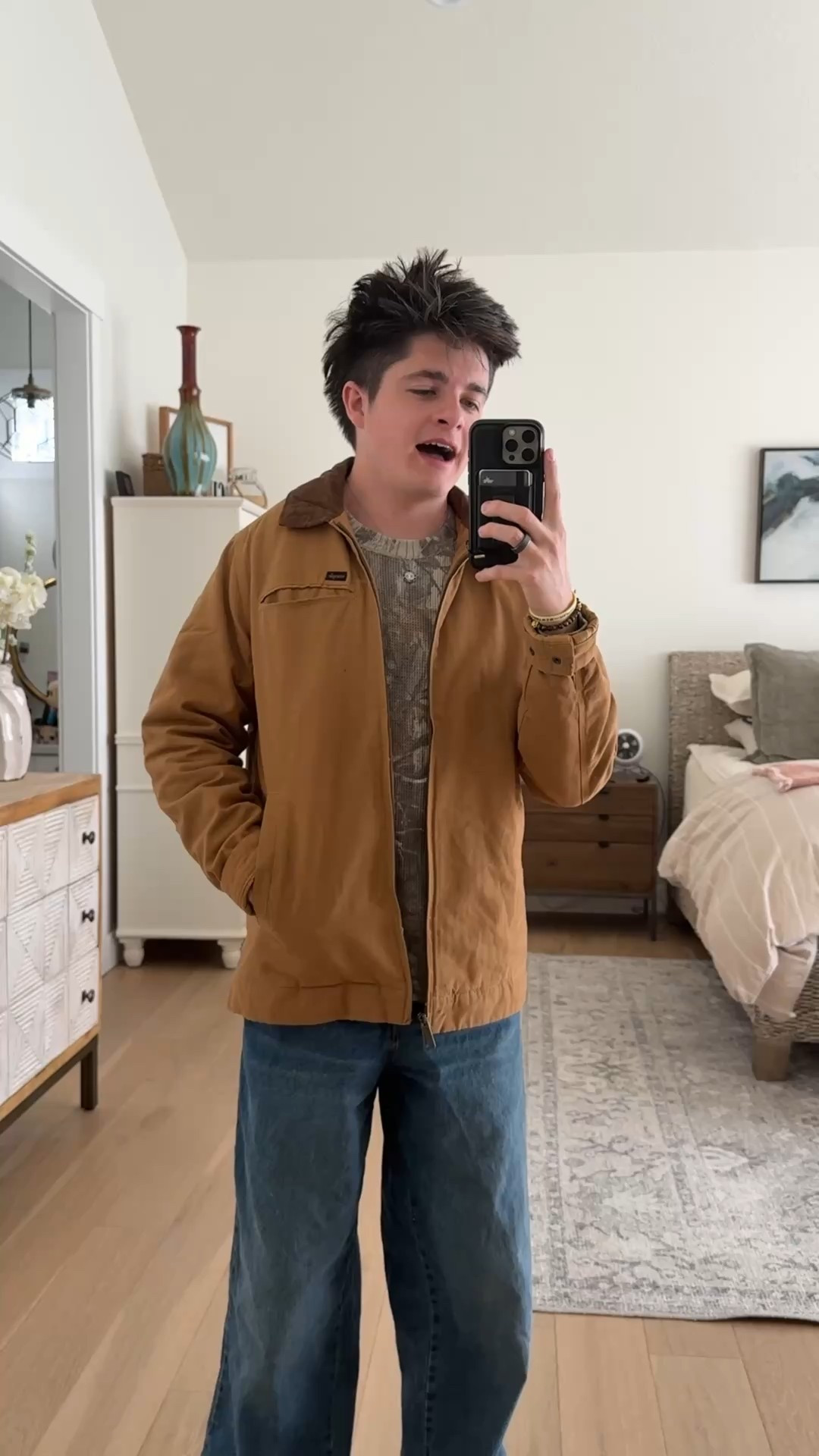 The viral wrangler jacket is finally back! 👀

#LTKFamily #LTKMens #LTKootd