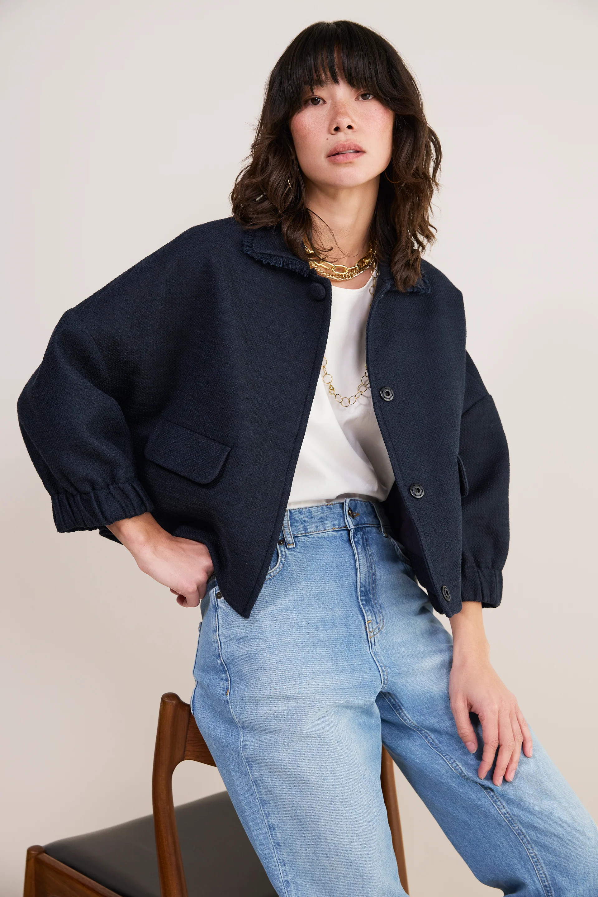 Cath x WYSE Marseille Jacket - Midnight | WYSE London