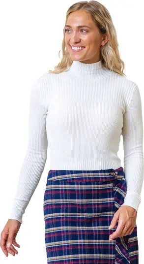 Women's Mock Neck Rib Knit Sweater | Nordstrom