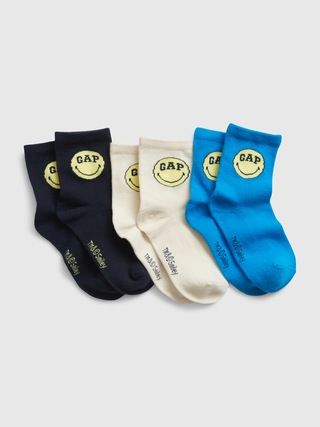 Gap × SmileyWorld® Kids Crew Socks (3-Pack) | Gap (US)