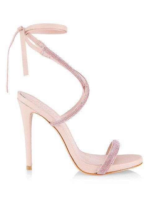Cloe Crystal-Embellished Lace-Up Sandals | Saks Fifth Avenue