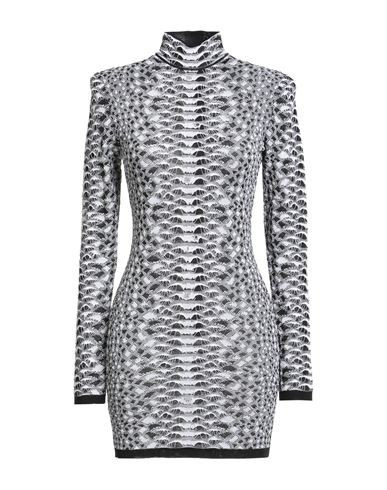 Balmain Woman Mini dress Black Size 8 Viscose, Polyamide, Cupro | YOOX (US)