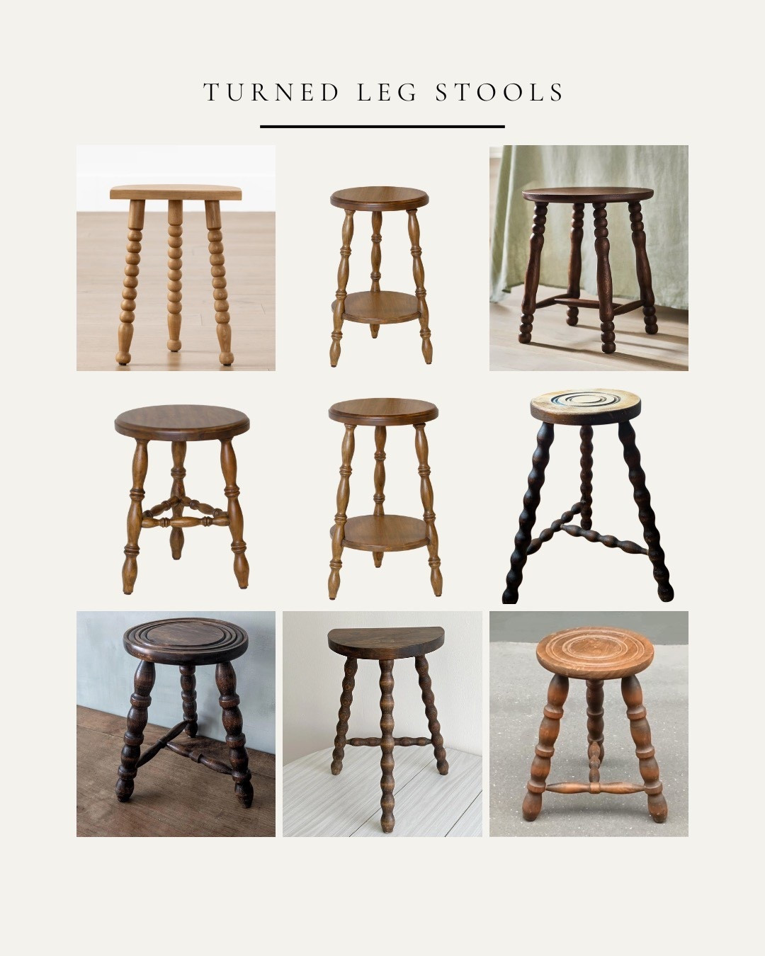 Pretty vintage and vintage-inspired stools.

#LTKHome