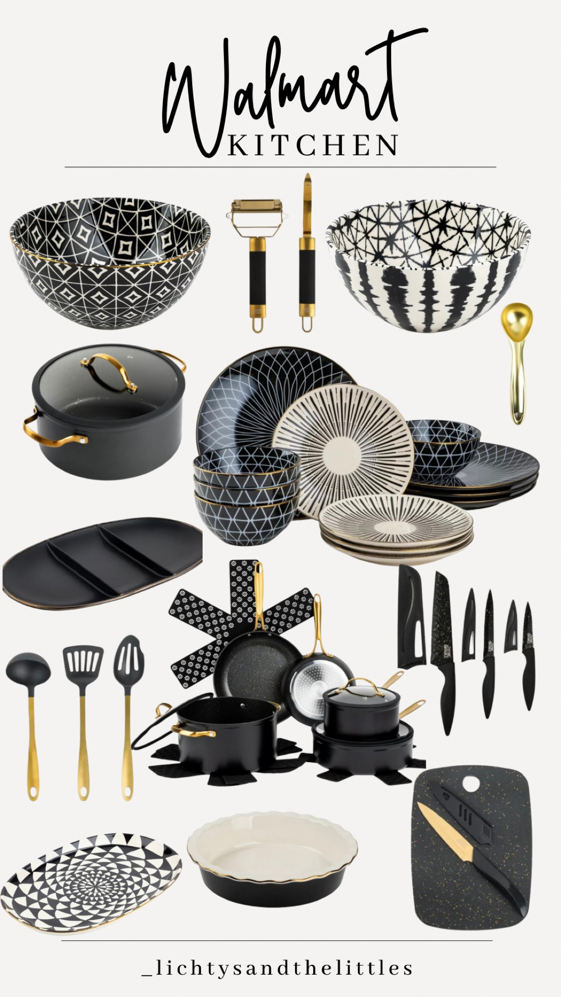 Walmart kitchen finds! Fun & beautiful kitchen essentials. Great bridal shower gifts, housewarming gifts, wedding gifts or to spice up your own kitchen! ✨👩‍🍳 

Walmart kitchen/ plates/ bowls/ serving platters/ ice cream scoop/ kitchen on a budget/ kitchen decor