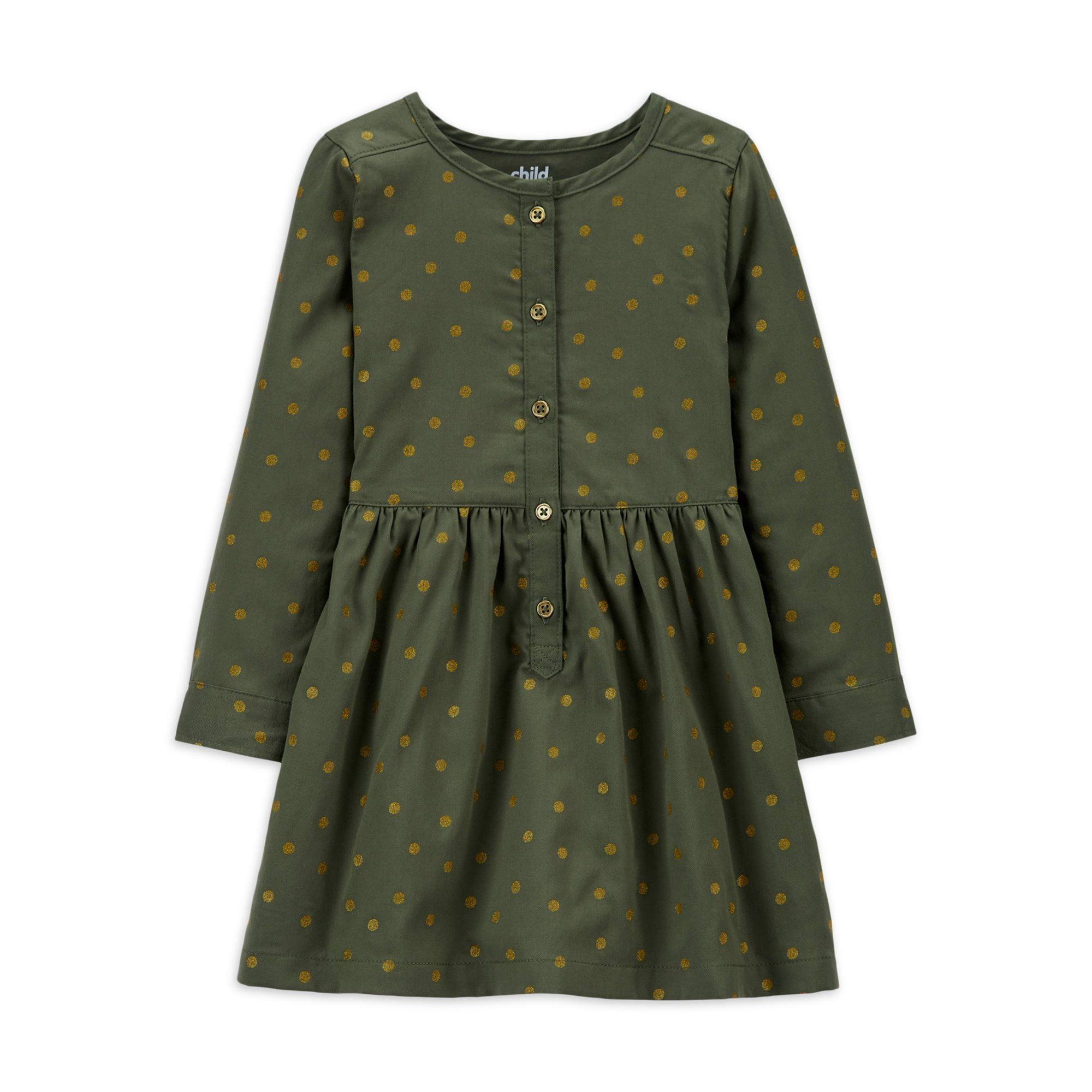 Child of Mine by Carter's Baby & Toddler Girls 3/4 Sleeve Knit Dress (Sizes 12M-5T) | Walmart (US)